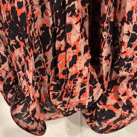 AZZA Edgy  Swing Dress with beading at v neck and wire flounce at bottom fancy - Picture 6 of 9